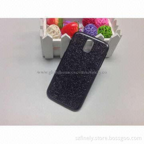 Glitter PC Cases for Samsung S4, Sticker Glitter Sheet on Surface Groove, Shiny and Fashionable